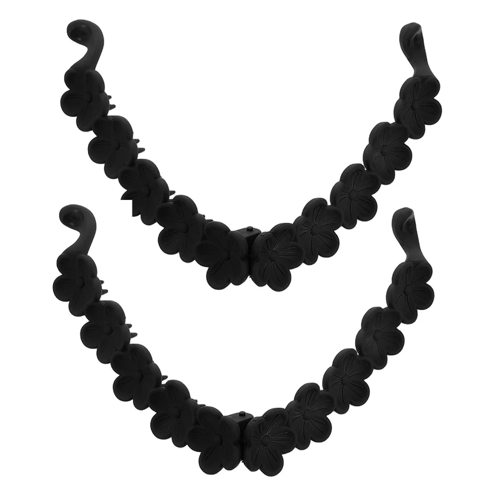 

2 шт. заколки для волос из смолы в форме цветка, вертикальные, для хвоста, с сильной фиксацией, не скользят, легкие, портативные, для повседневной носки, работы, вечеринок