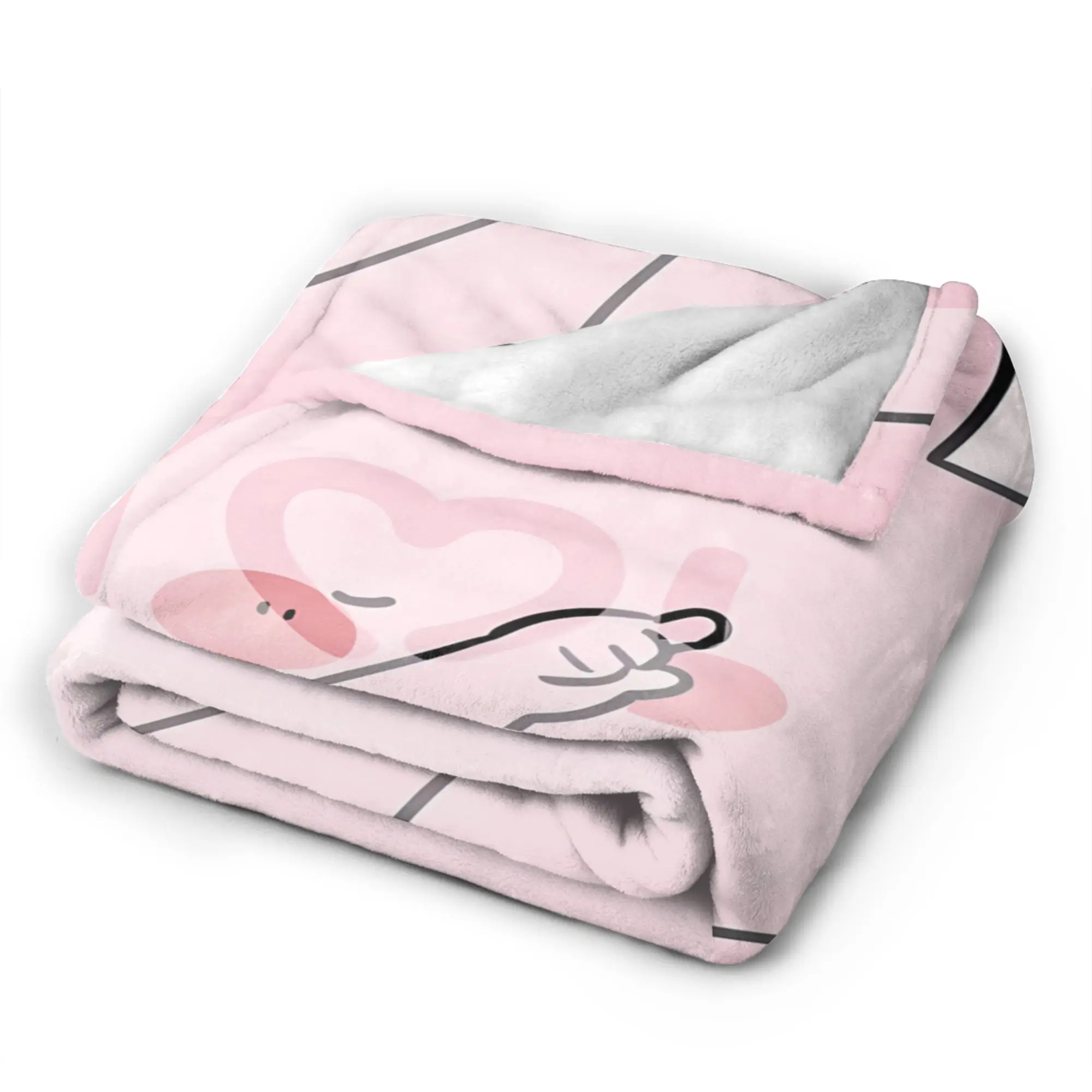 A-Asamimichaan Asleep Cute Asamimi Plush Blanket Girls Boys Flannel Bedding Throws For Living Room Super Soft Bedspread Gift