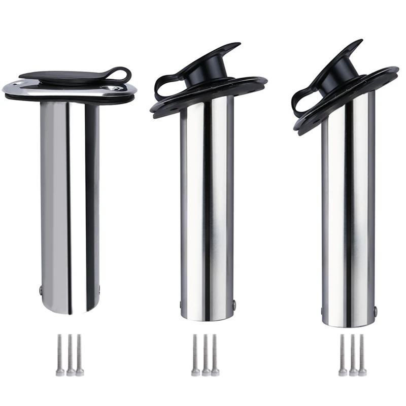 

Fishing Pole Stand Stainless Steel Flush Mount Fishing Rod Holder 15/ 30 /90 Degree For Boat Accessories Marine