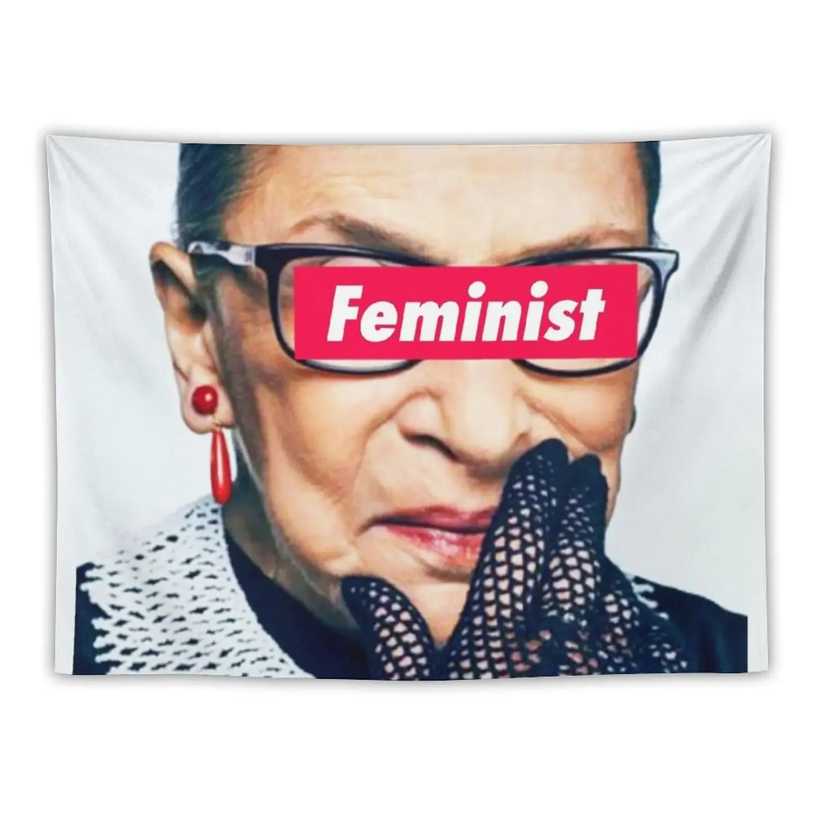 

Notorious Feminist RBG Tapestry Funny Room Design Tapestry