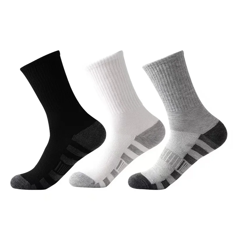 

1/6/12/20/30 Pairs Men's Outdoor Gym Socks High Quality Comfortable Soft Ground-Gripping Football Large Size New Style