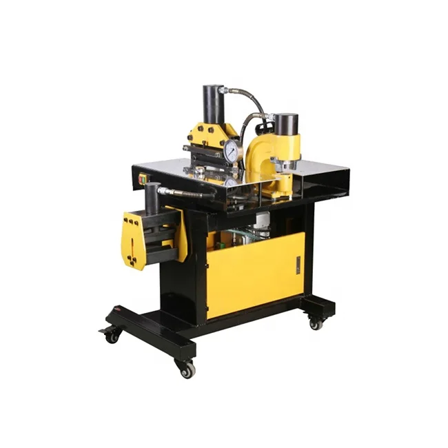 DHY-150D 3 in 1 Electric Power Brass Sheet Cutting Bending Punching CNC Hydraulic Copper Aluminum Busbar Processor Machine