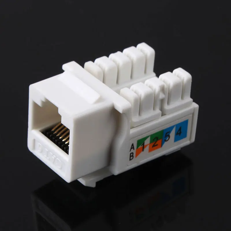 1/5pcs CAT6 RJ45 110 Punch Down Keystone Network Ethernet Jack Cat-6 Punch Down Keystone jack Connector