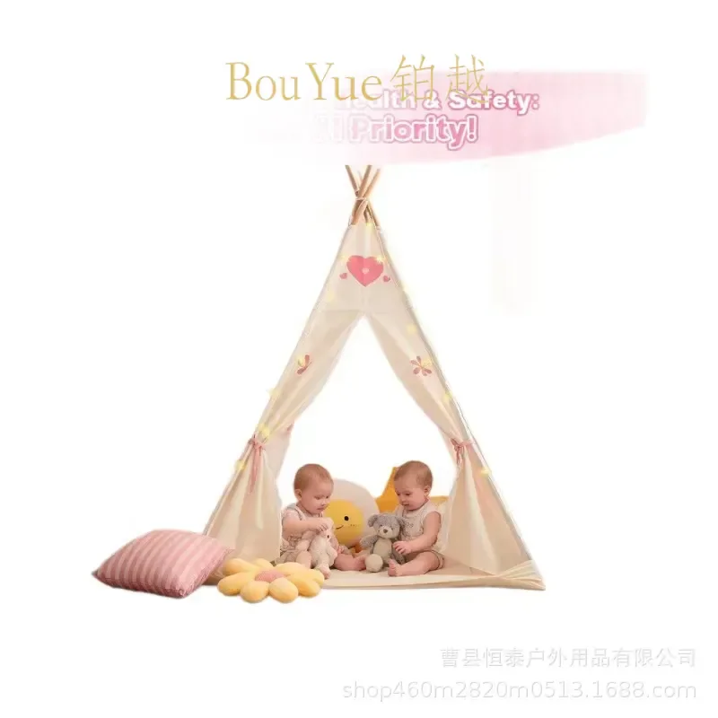 Kids Teepee Tent Indoor Playhouse for Boys Girls Baby Castle Toy House Children Small Fort Wigwam Reading Nook Gift