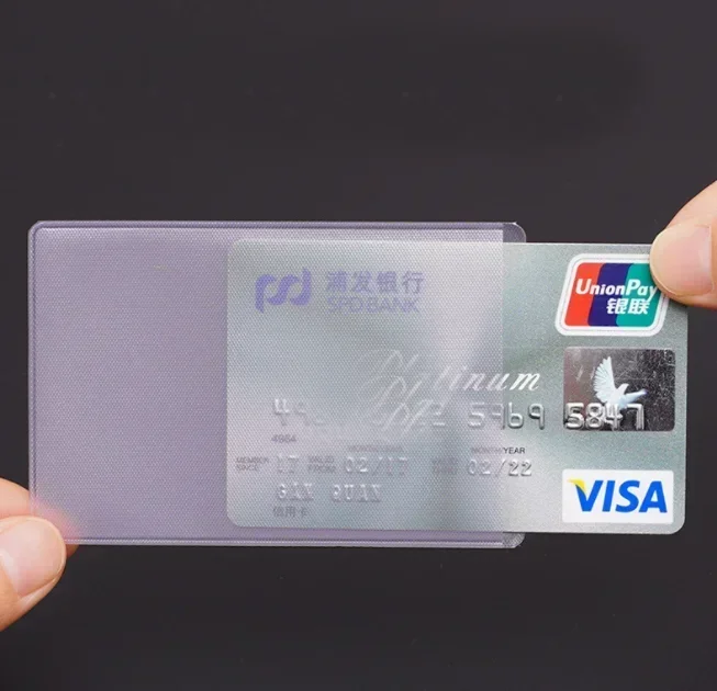 debit card sleeve protector RFID Blocking Holder - Credit and Identity Card for Theft Protection 8 RFID blocking credit card sleeves Holds one ISO7810 ID AUTOEASY Rfid blocking card holder-