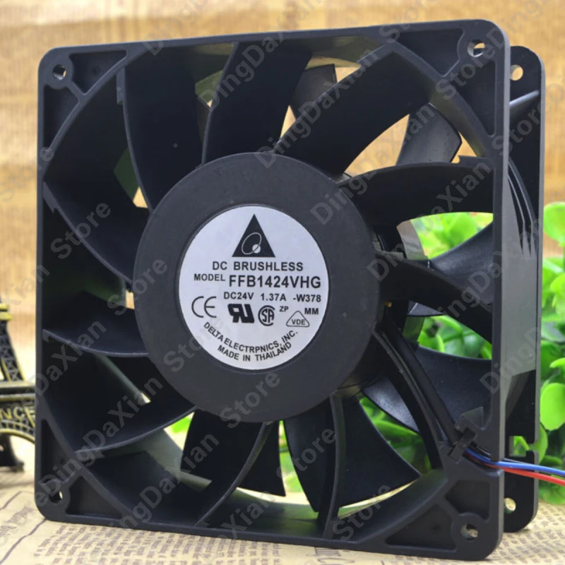 l 1PCS For DELTA FFB1424VHG | 24V 1.37A | 14CM | High Air Volume Industrial Cooling Fan