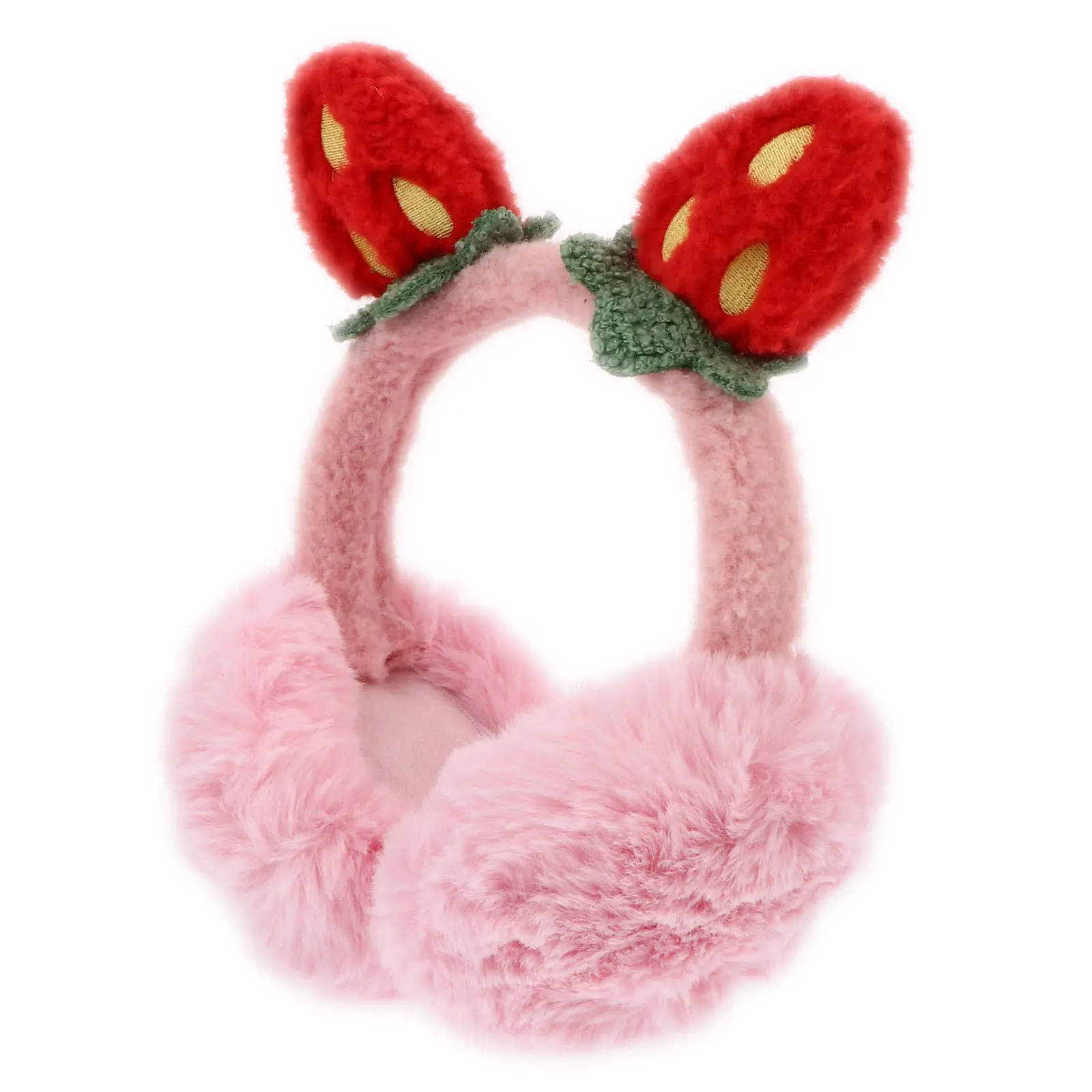 

Теплые наушники-грелки для ушей с клубничным принтом для женщин, зимние, стильные, модные, мягкие и удобные.