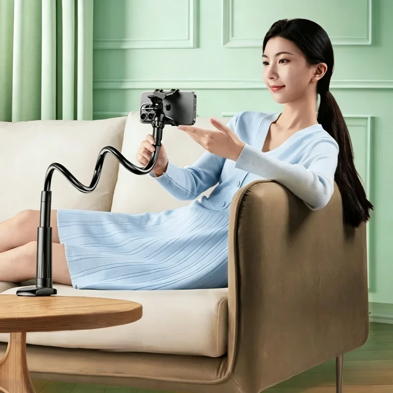 2Pcs Portable Lazy Phone Holder Universal Thickened Bedside Stand for Binge-Watching in Bed