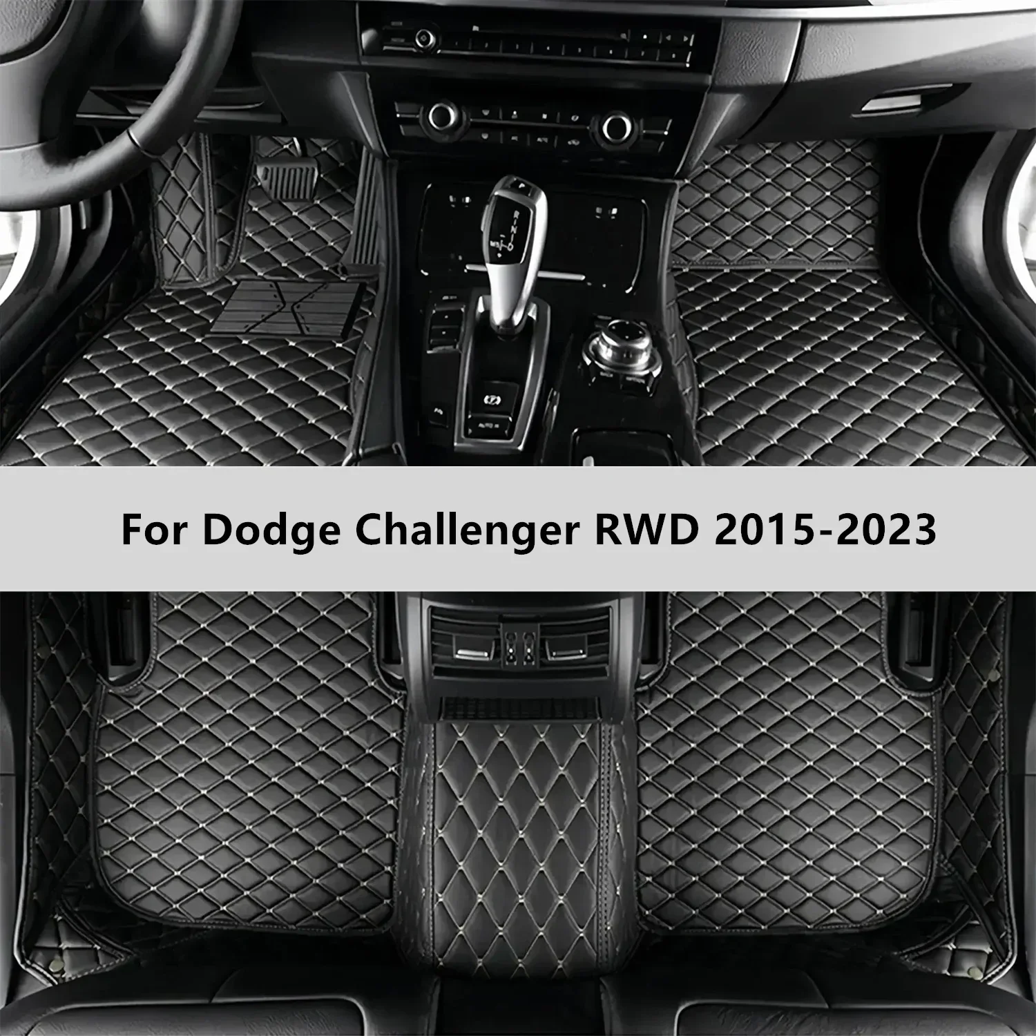 Custom Car Floor Mats For Dodge Challenger RWD 2015-2023 Floor Mat Car Mat Accessories Men Women Interior Accessories