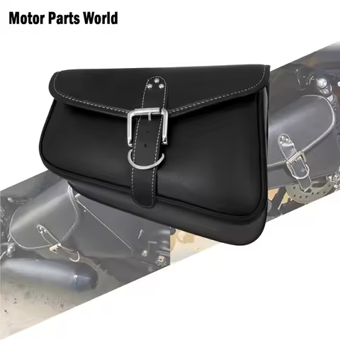 Motorcycle Saddlebag Swingarm Luggage Side Bags PU Waterproof Tool Bags For Harley Sportster XL 883 1200 For Honda Rebel 250 500