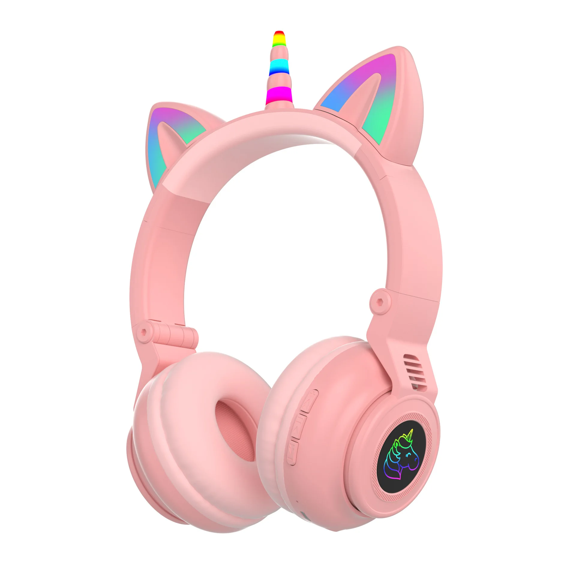 Unicorn Bluetooth Headset Headset Music Game Han Chao Cute Cat's Ears (steamed Cat-ear Shaped Bread) Wireless Headset Headset