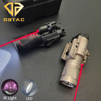 Tactical SF X400V-IR lighting Flashlight LED White Light and IR Output X400 X400U with Red laser X300U X300V Pistol Weapon light