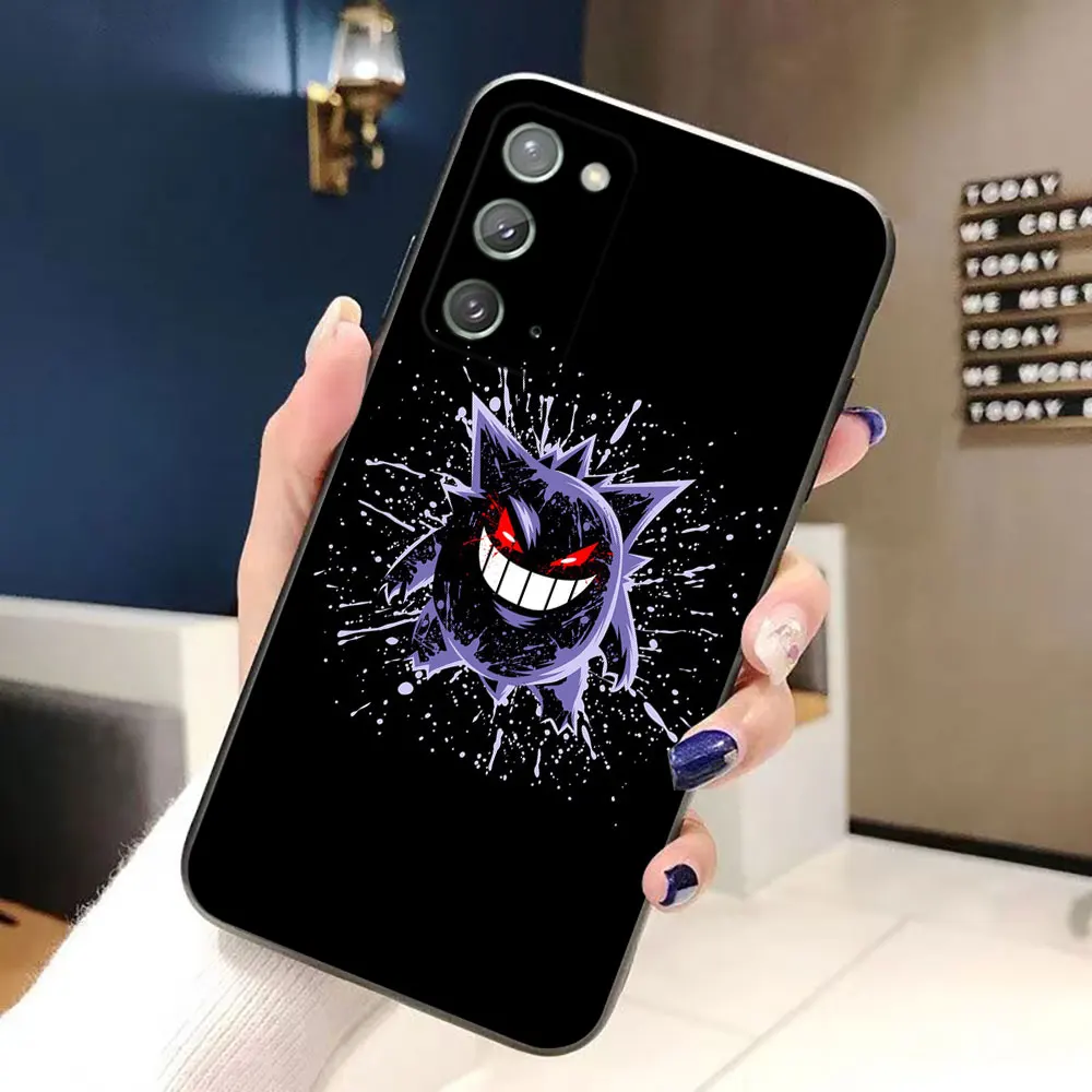 Чехол для телефона P-Pikachu P-Pokemon G-Gengar для Samsung Galaxy A02S A03S A04E A05S A10E A10S A50 A70 M53 NOTE 10 20