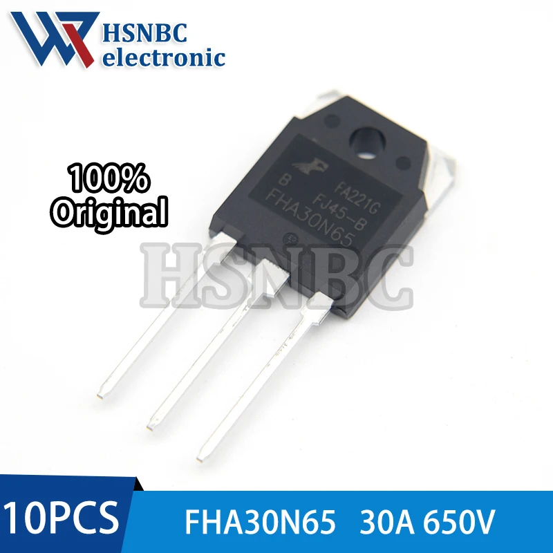 

10PCS FHA30N65 30N65 FHA30N65B TO-3P 650V 30A N-channel Power MOSFET Transistor 100% New Original