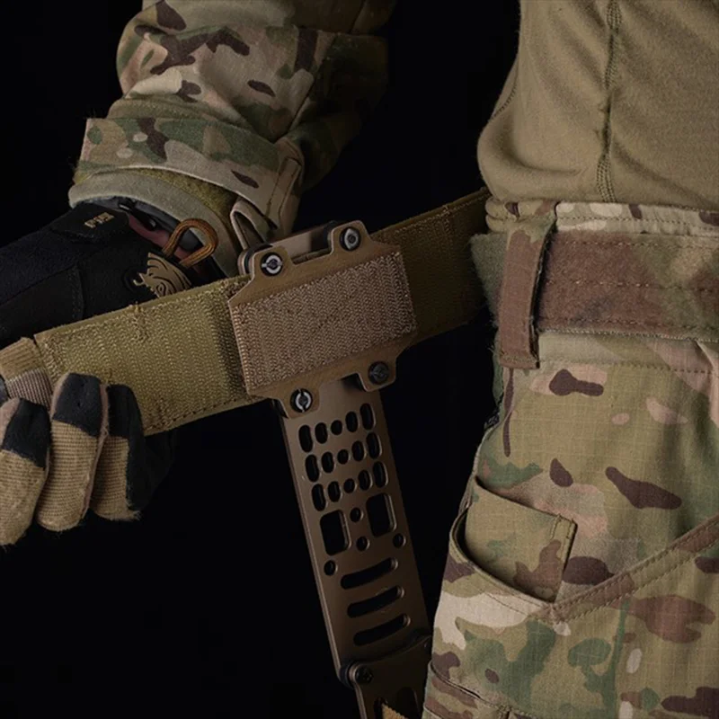 MHA Tactical Adapter Bridge Hook and Loop Lightweight Belt Holster Adapter Low Profile Belt Press Plate Attachment  for Airsoft
