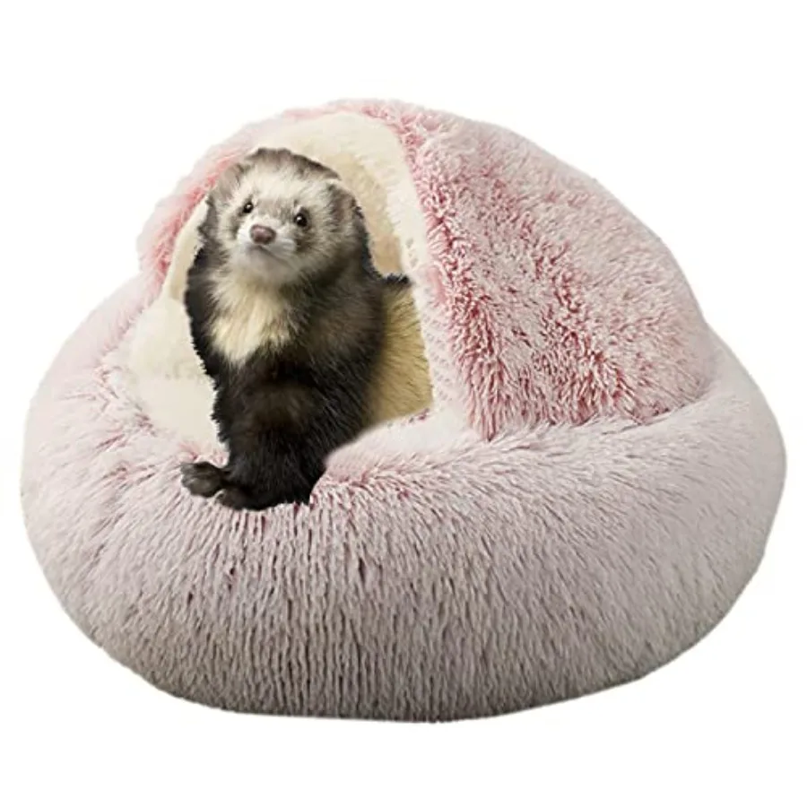 

【Spot goods】Ferret Bed Cave and Hideouts Ferret Hideaway Bed Accessories for Cage Ferret Beds and Hideouts Pink