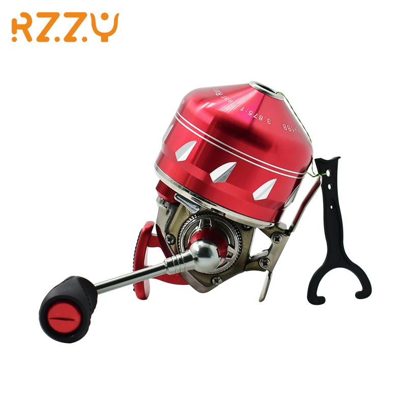 

J33 Large-capacity Fishing Reel Aluminum Alloy Material Metal Reel 3.8:1 Speed Ratio Rocker Arm Adjustable Slingshot Dedicated