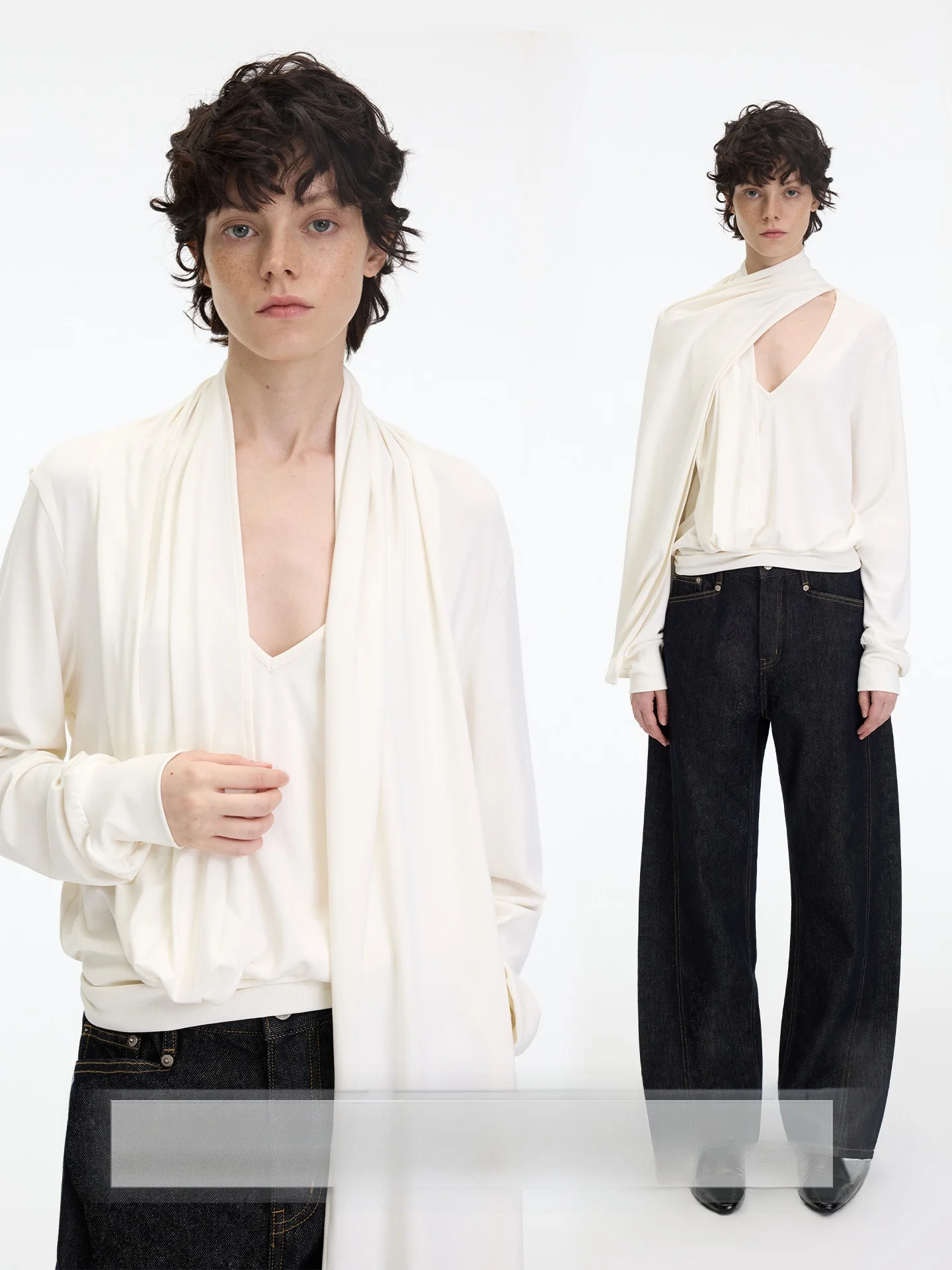 

Loose V-Ne Long Sve Modal T-irt Women's Spring Autumn Casual Sle Top Running to the Future Brand