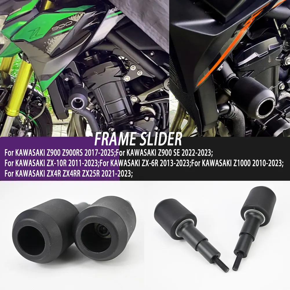 

Motorcycle Falling Protection Accessories Engine Crash Pad Frame Slider Protector For Kawasaki Z900 Z900RS Z900 SE ZX-10R ZX-6R
