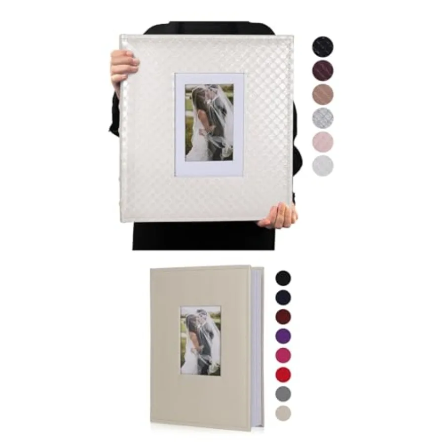 

Фотоальбом 4x6 на 600 фотографий и 300 карманов с карманами для заметок, кожаный, большой вместимости, для детских, семейных, праздничных фотографий (на день рождения, Рождество)