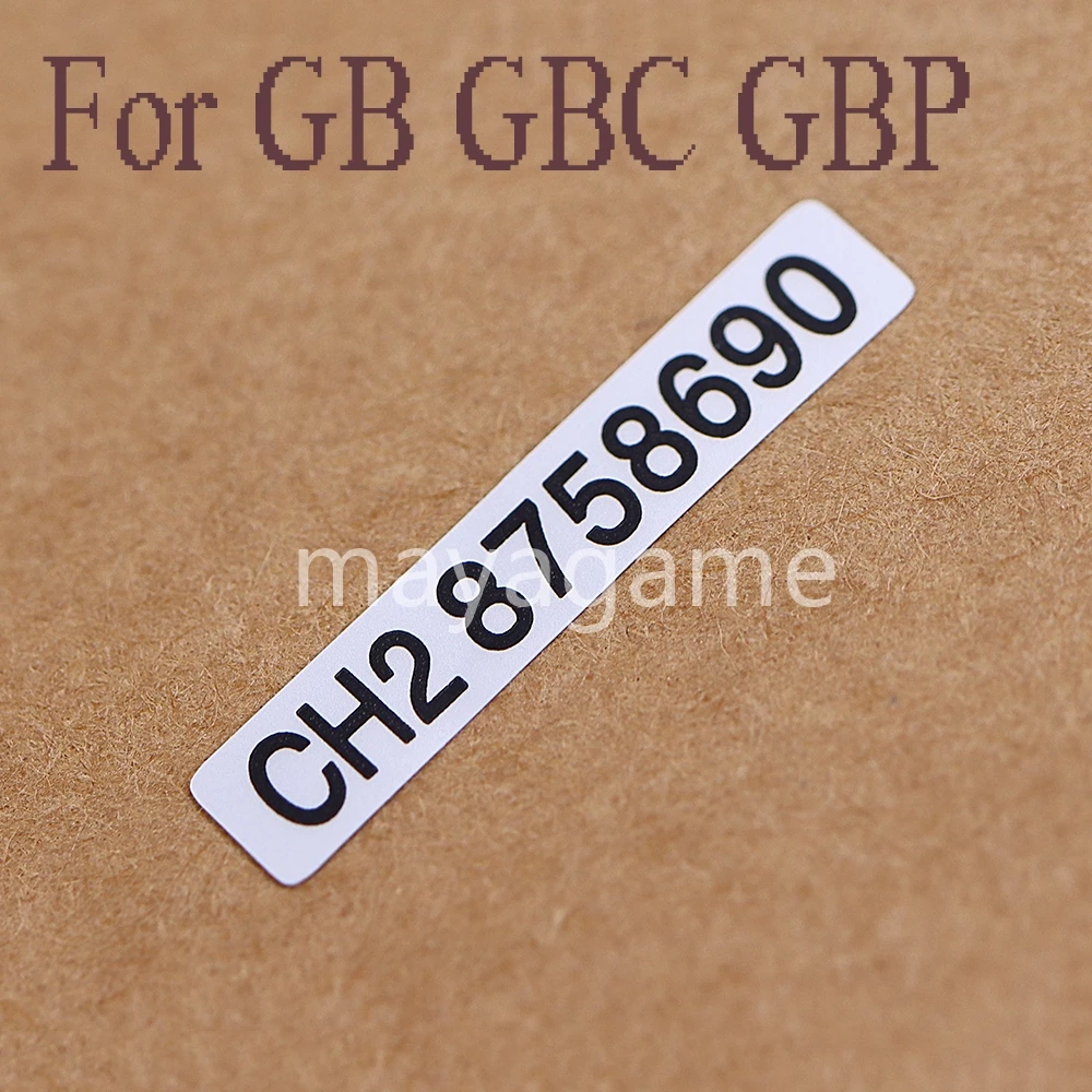 800pcs Enclosure Serial Number Shell Sticker Nameplate Label For Nintendo GAMEBOY GB GBC GBP