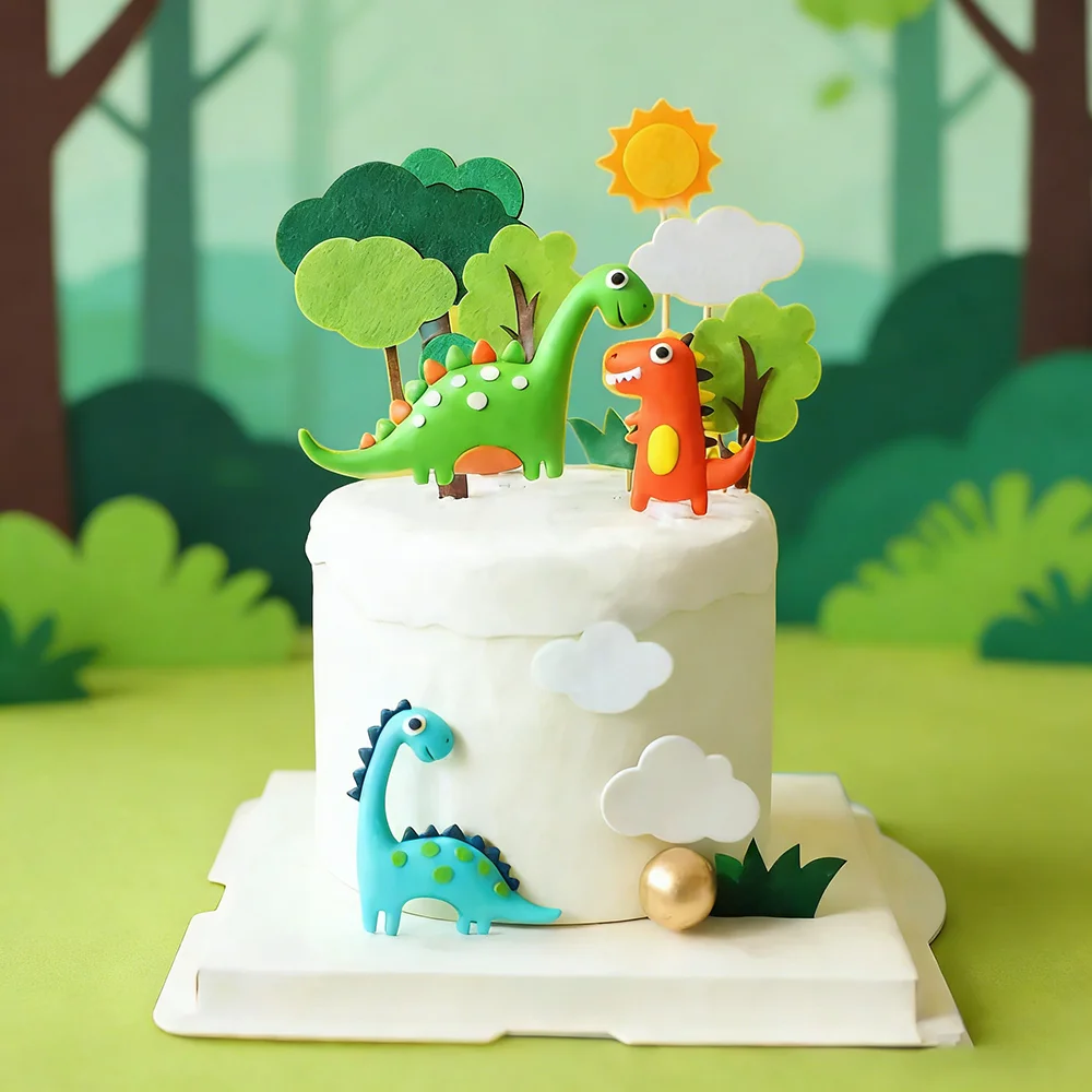 Art Craft Dinosaur - Decorazione per Torta di Compleanno a