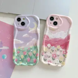 Tulip Flower Soft Phone Case For XiaoMi Redmi 12 Note 13 Pro 12S A2 A1 Plus 12C 13C 10C 9A 9C 10 11 9 8 POCO F3 Cover Funda