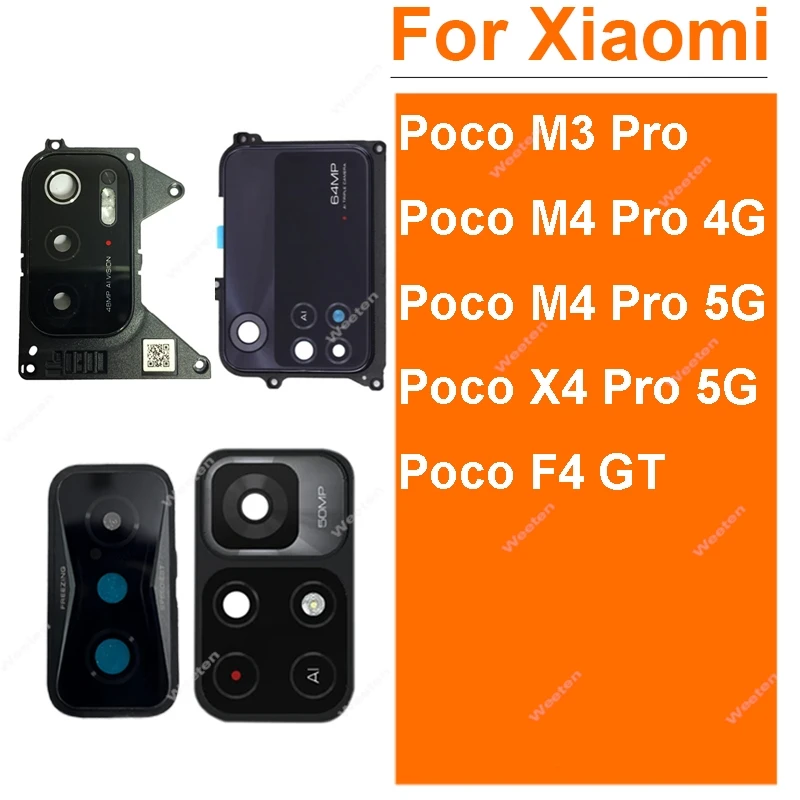 

Camera Glass Lens For Xiaomi Pocophone Poco M3 M4 X4 F4 Pro GT 4G 5G Cover Back Camera Glass Lens With Sticker Tape Parts
