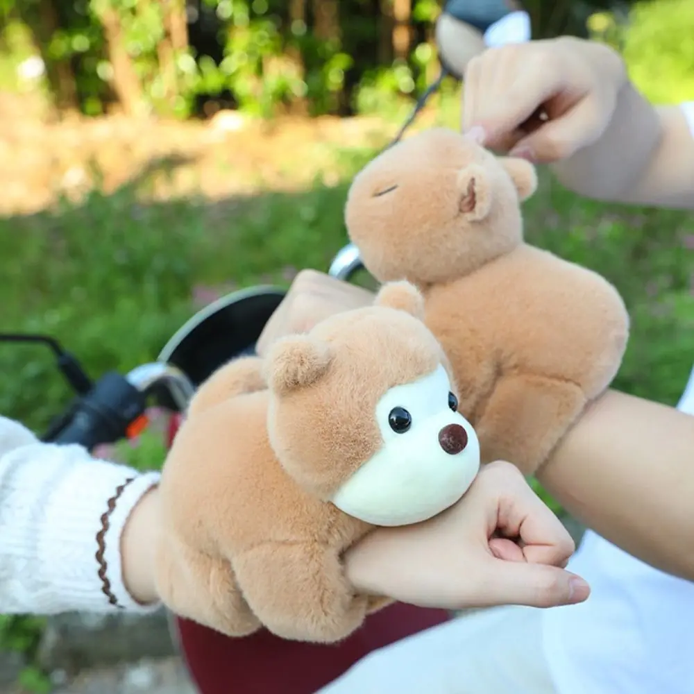 Bracelet en peluche de simulation de la série KrasnoSlap, style de poignet, singe au beurre mignon, capybara, décoration d'intérieur