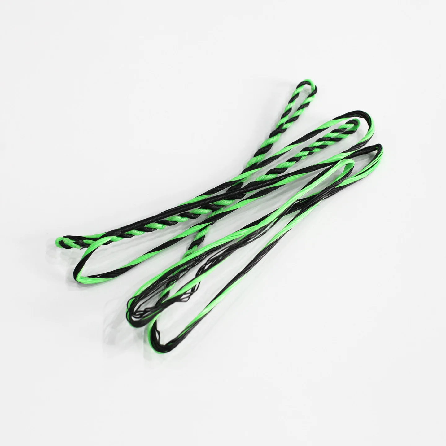 Akusta Recurve Bow Hand Made Bow String Dyna 97 Flight Material 16/18/20 Strands Black and Green Mixed Use For 50-70 Inch Bow