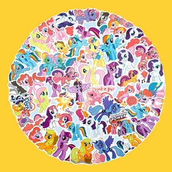 70Pcs Pony Stickers Cartoon Decorative Skateboard Helmet Water Cup Laptop Stickers Hand Account Material Child Toys