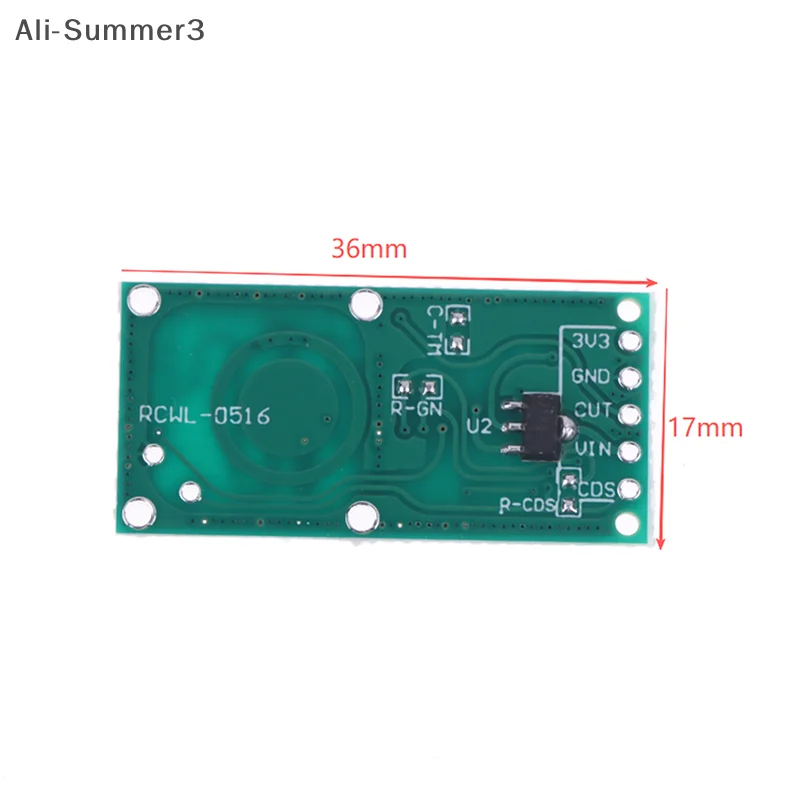 (YY)1Pc/5Pcs 2025 RCWL-0516 Modul Sensor Radar Microwave Modul Saklar Induksi Tubuh Manusia Sensor Cerdas Untuk Arduino DIY