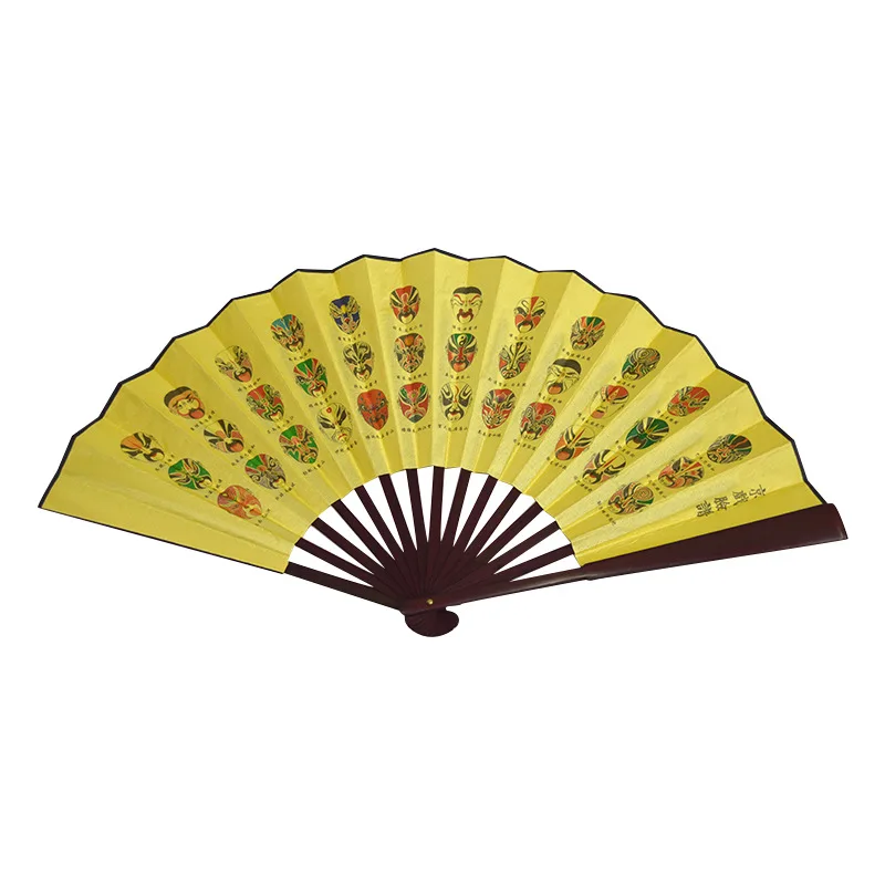 Ancient Style Folding Fan 10 Inch Chinese Style Male Fan  Large  Fan Folding Fan Performance Craft Fan Travel Souvenir