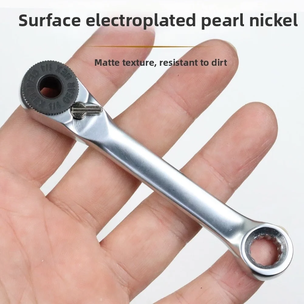 

Double Ended Quick Socket Ratchet Wrench Rod Screwdriver Bit Tool 60-Tooth Ratchet Handle With Hex Cross Slotted Bits Hand Tools