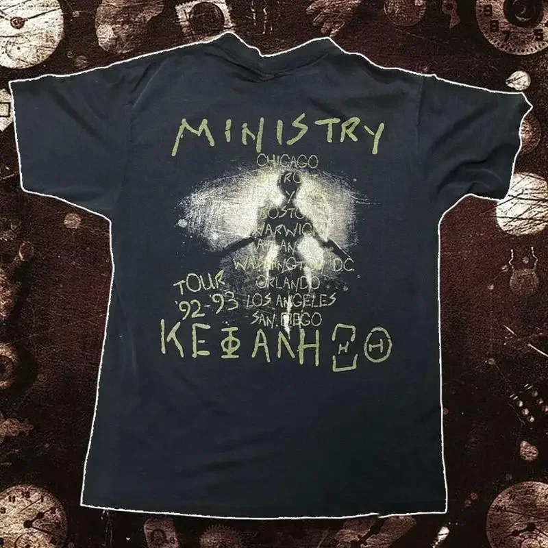 Ministry 1992 Tour For Fan S to 5XL Black T shirt GC1953