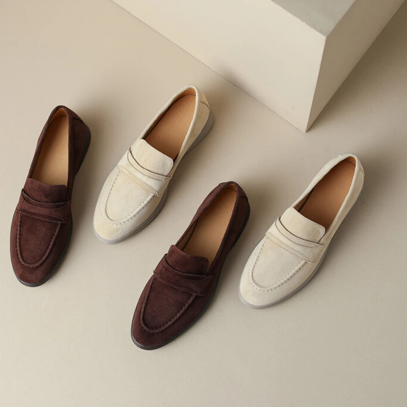 Jozhamta Maat 34-40 Vrouwen Casual Loafers Echt Lederen Zachte Vierkante Neus Flats Schoenen Lage Hakken Lente Kantoor Dame Dagelijks Pumps Schoenen