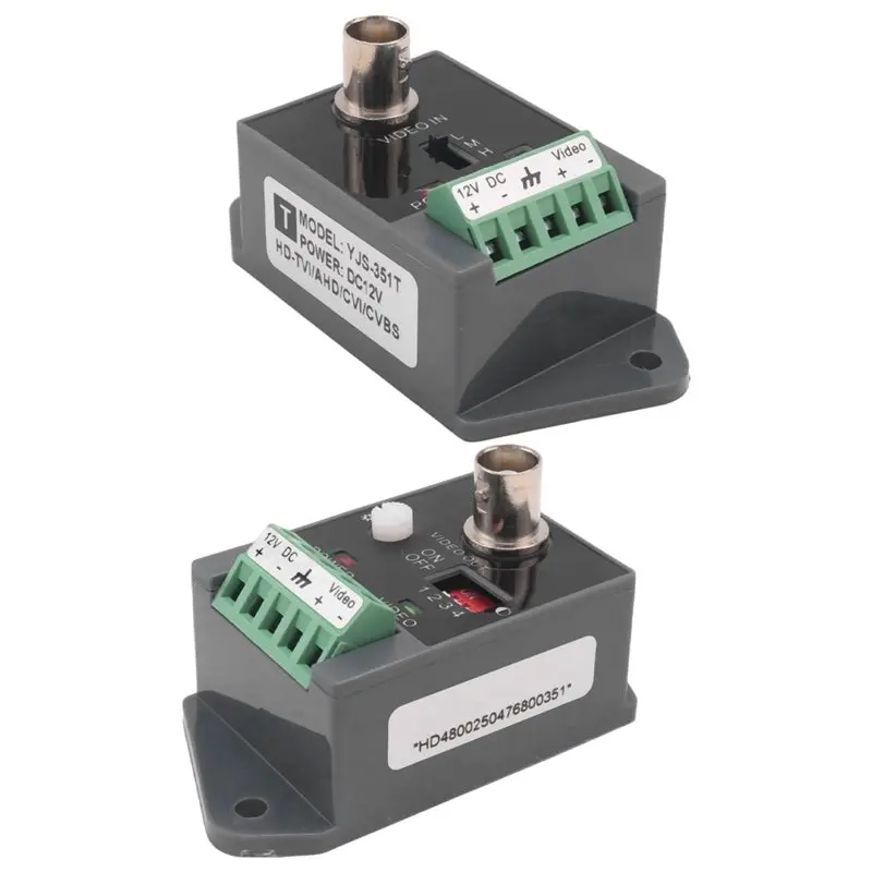 hfes-single-channel-active-video-balun-for-cctv-hd-tvi-cvi-ahd-active-hd-video-transceiver-durable-easy-to-use