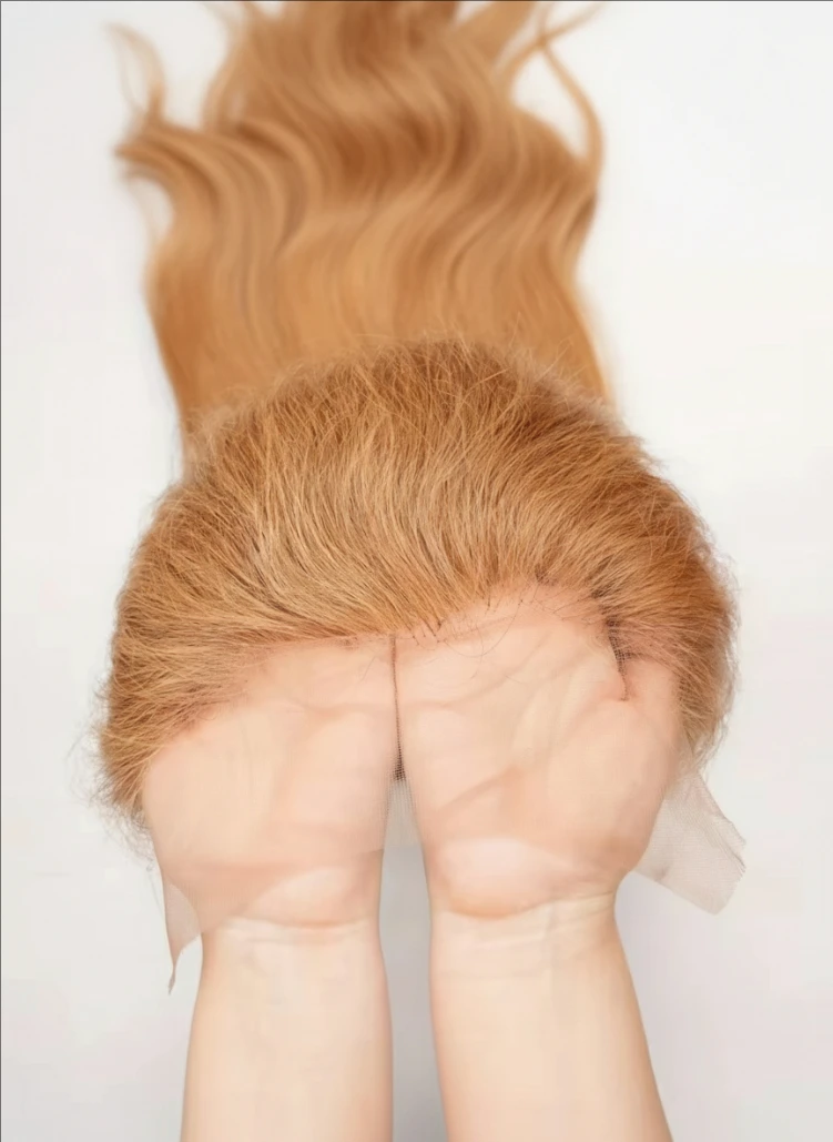 

Парик с кружевной основой 13x6 HD, 250 плотности, цвет медовый блонд 27, прямые человеческие волосы, предварительно выщипанные, бразильские волосы