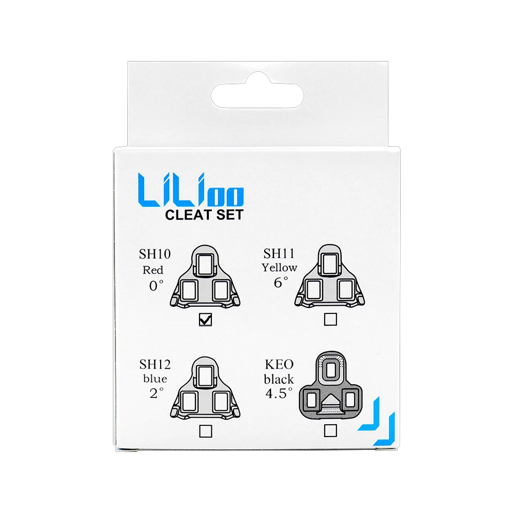 LILIOO Pedals Cleats for Road MTB Bike 0/2/6 Degree Self-locking Pedal Cleats for SHIMANO SPD PD SH10 SH11 12 Bicycle Bike Parts