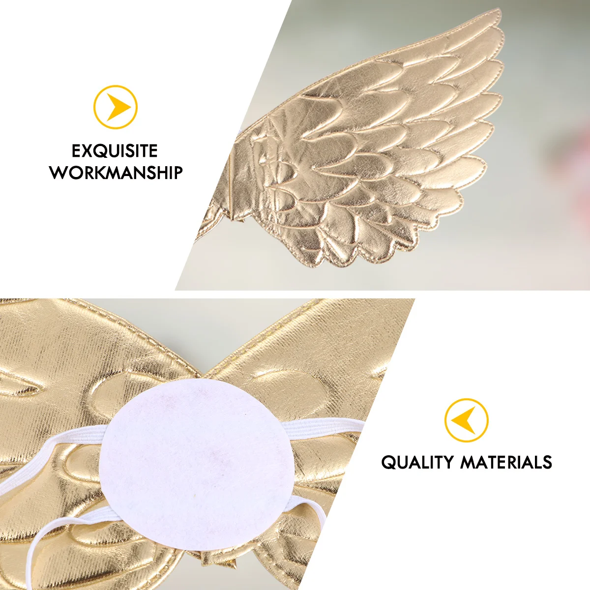 

2 pcs Performance Wings Creative Design Elastic For Halloween Christmas Party Stage Cosplay Props