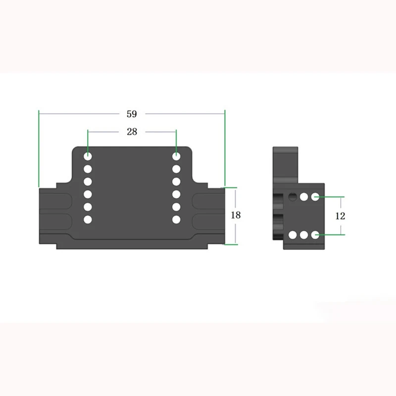 RC Truck Metal Fixed Head Beam Servo Shifting Can Be Installed for 1/14 Tamiya SCANIA 770S 56368 VOLVO ACTROS BENZ MAN Model Car