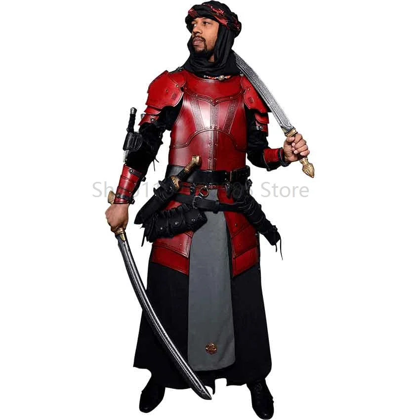 Cinturón de cuero soporte para espada vaina Medieval Larp cubierta Rana Katana vaina Cosplay Caballero vikingo accesorios para adultos