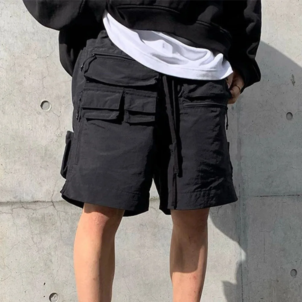 نزهات غير رسمية سراويل متعددة الجيوب شورت صيفي مريح للرجال شورتات غير رسمية ملابس عطلة بخمس نقاط