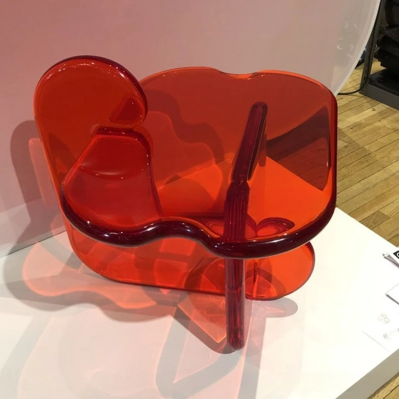 Simple modern jelly creative acrylic coffee table designer showroom home sofa side table special-shaped color corner table