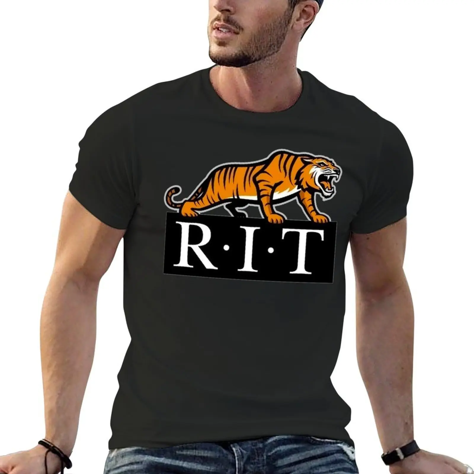 Rochester institute of technology logo gift i dea for RIT Students T-Shirt tops man clothes hippie clothes men t shirt