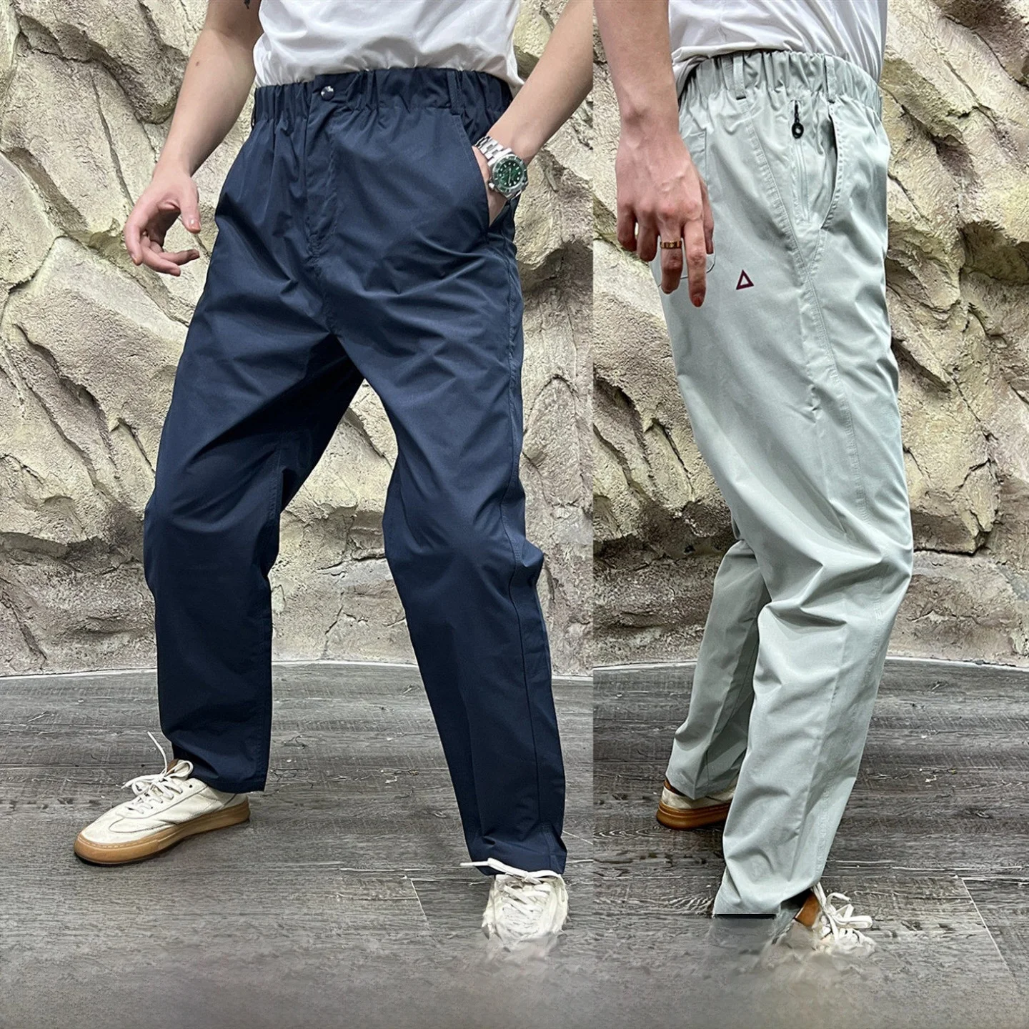 

Легкие быстросохнущие дышащие повседневные брюки для активного отдыха с итальянской этикеткой, водонепроницаемые, прямого кроя, весна-лето