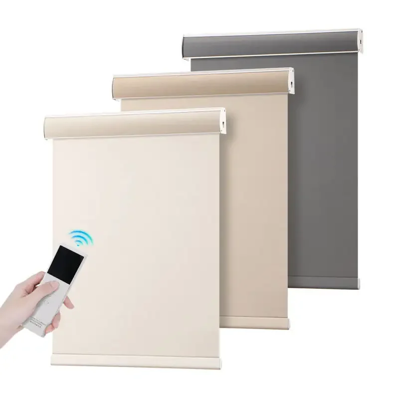 

Customizedsize WiFi Application Controls Alexa Tuya Smart Control Electric Roller Blind, Full Blackout For Bedroom Waterproof