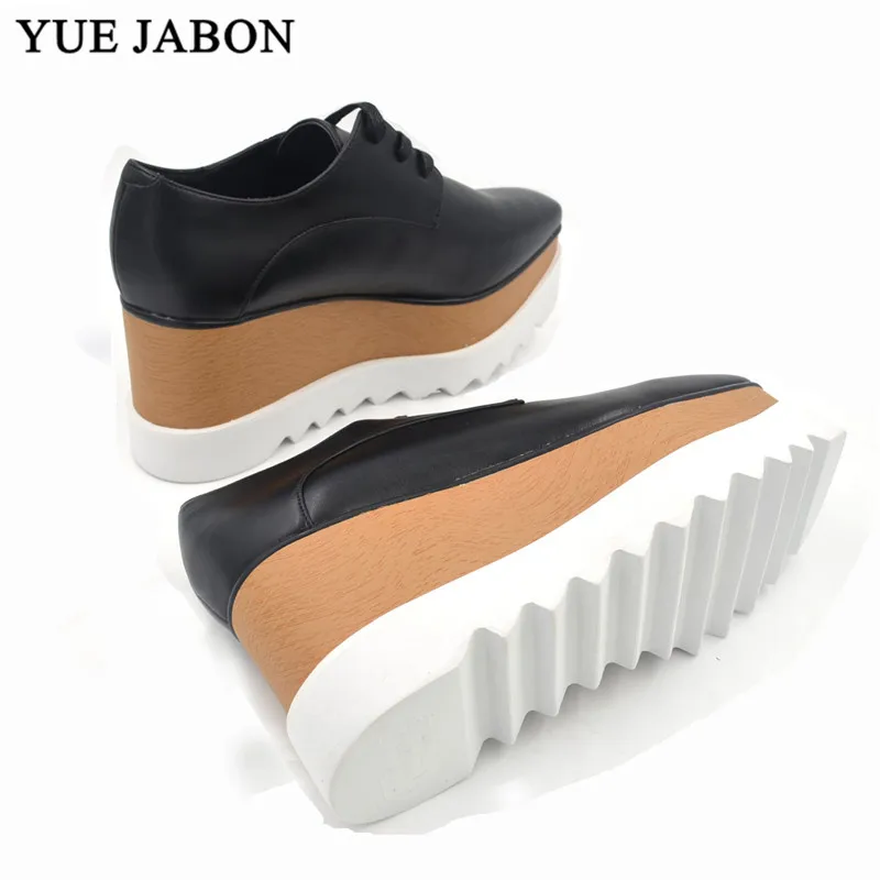 Zwarte Casual Platform Sneakers Vrouwen Vijf Sterren Veterschoenen Vierkante Neus Dames Sportschoenen Comfort Platte Sneakers Vrouw