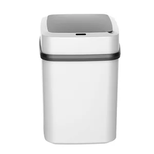 Kitchen Trash Bin 13L Bathroom Touch Trash Can In The Toilet Smart Garbage Bucket Waste Bins Dustbin Smart Trash Can Kitchen 10 best sales garbage bin kitchen - №7