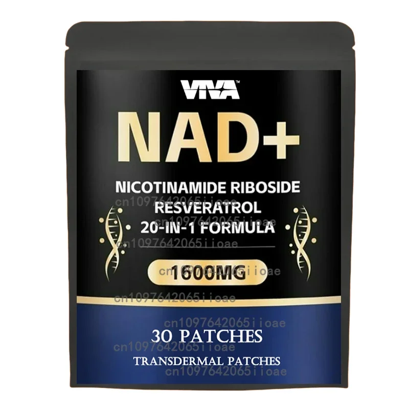 

NAD + Boosting Transdermal Patches with NR + Resveratrol Turmeric + Quercetin - Cellular Repair, Healthy Aging 30 Patches